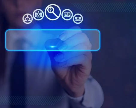 Information Computerization With Infographic Elements And Flat Icons. Latest Foto stock