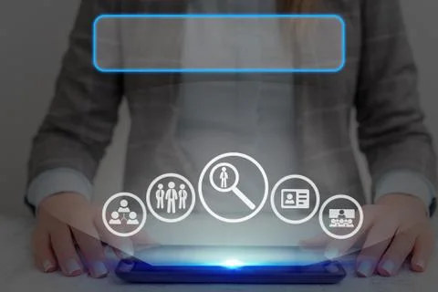 Information Computerization With Infographic Elements And Flat Icons. Latest 库存照片