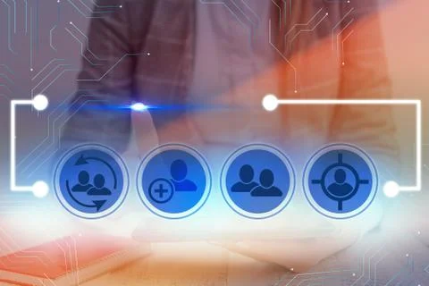 Information Computerization With Infographic Elements And Flat Icons. Latest 库存照片