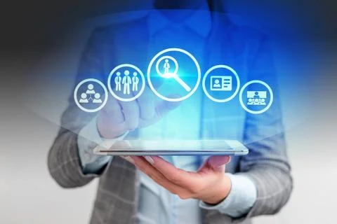 Information Computerization With Infographic Elements And Flat Icons. Latest 库存照片