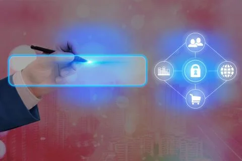 Information Computerization With Infographic Elements And Flat Icons. Latest 库存照片