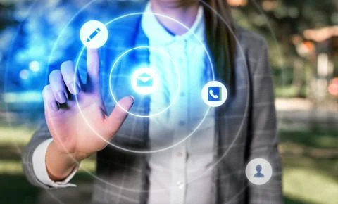 Information Computerization With Infographic Elements And Flat Icons. Latest 库存照片