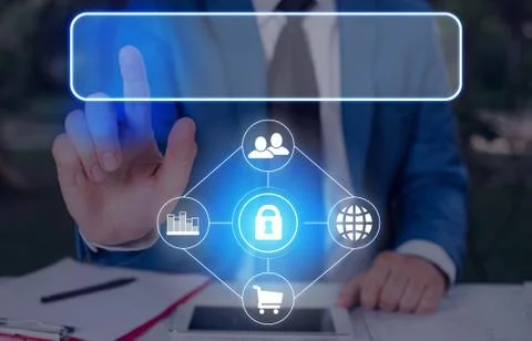 Information Computerization With Infographic Elements And Flat Icons. Latest 库存照片