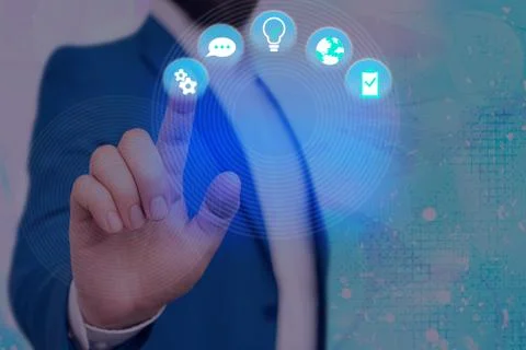 Information Computerization With Infographic Elements And Flat Icons. Latest 库存照片