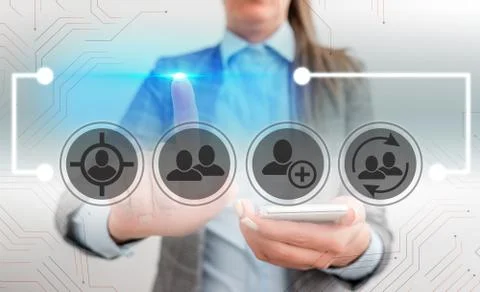 Information Computerization With Infographic Elements And Flat Icons. Latest 스톡 사진