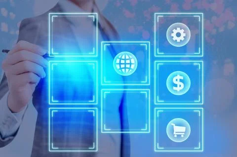 Information Computerization With Infographic Elements And Flat Icons. Latest 库存照片