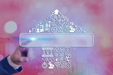 Information Computerization With Infographic Elements And Flat Icons. Latest 库存照片