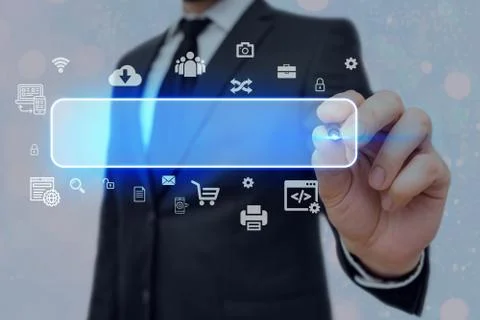 Information Computerization With Infographic Elements And Flat Icons. Latest 库存照片