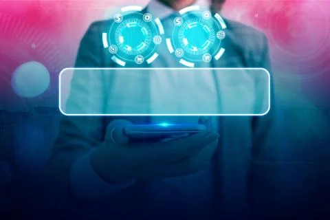 Information Computerization With Infographic Elements And Flat Icons. Latest 库存照片