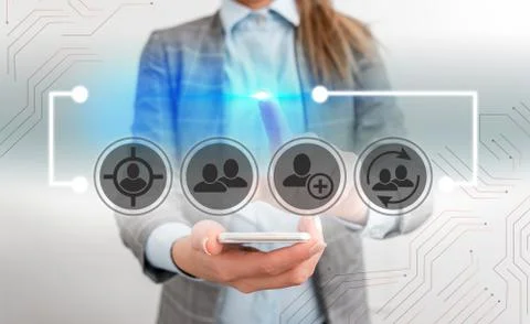 Information Computerization With Infographic Elements And Flat Icons. Latest 스톡 사진