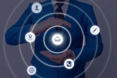 Information Computerization With Infographic Elements And Flat Icons. Latest 스톡 사진