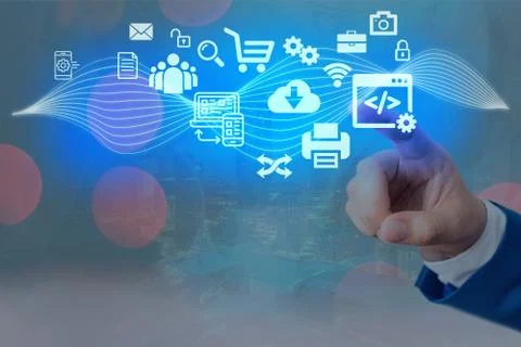 Information Computerization With Infographic Elements And Flat Icons. Latest 库存照片