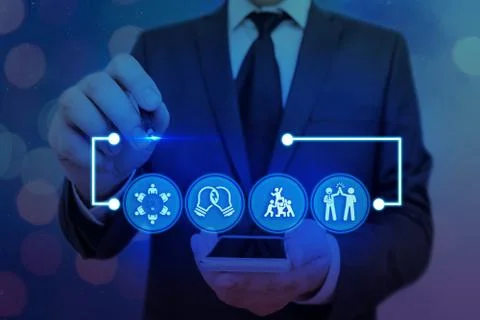 Information Computerization With Infographic Elements And Flat Icons. Latest 库存照片