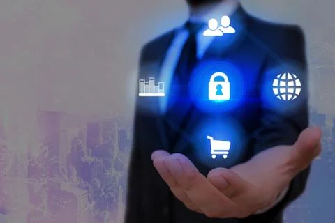 Information Computerization With Infographic Elements And Flat Icons. Latest 写真素材