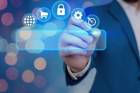 Information Computerization With Infographic Elements And Flat Icons. Latest 스톡 사진