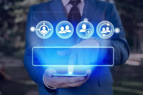 Information Computerization With Infographic Elements And Flat Icons. Latest 写真素材