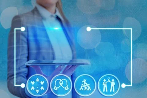 Information Computerization With Infographic Elements And Flat Icons. Latest 库存照片