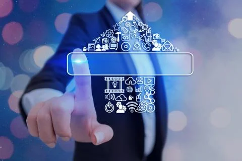 Information Computerization With Infographic Elements And Flat Icons. Latest 库存照片