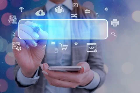 Information Computerization With Infographic Elements And Flat Icons. Latest 库存照片
