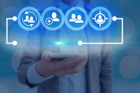 Information Computerization With Infographic Elements And Flat Icons. Latest Foto stock