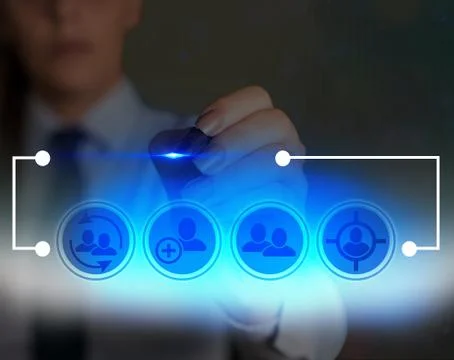 Information Computerization With Infographic Elements And Flat Icons. Latest 库存照片