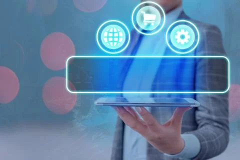 Information Computerization With Infographic Elements And Flat Icons. Latest 库存照片