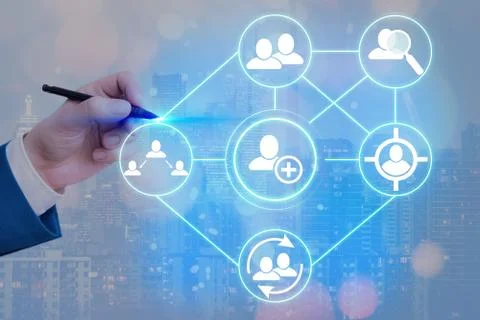 Information Computerization With Infographic Elements And Flat Icons. Latest Foto stock