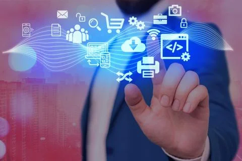 Information Computerization With Infographic Elements And Flat Icons. Latest 库存照片