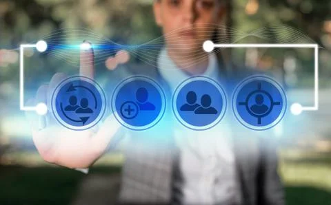 Information Computerization With Infographic Elements And Flat Icons. Latest 스톡 사진