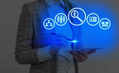 Information Computerization With Infographic Elements And Flat Icons. Latest 库存照片