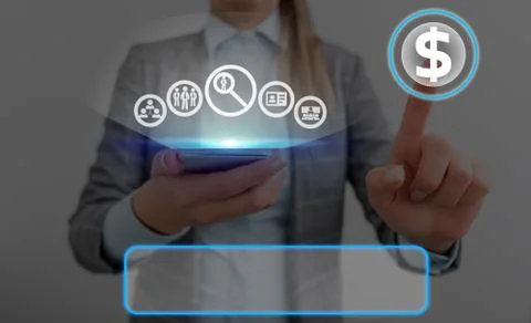 Information Computerization With Infographic Elements And Flat Icons. Latest 写真素材