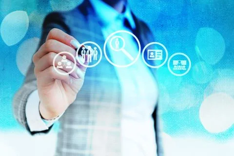 Information Computerization With Infographic Elements And Flat Icons. Latest 库存照片