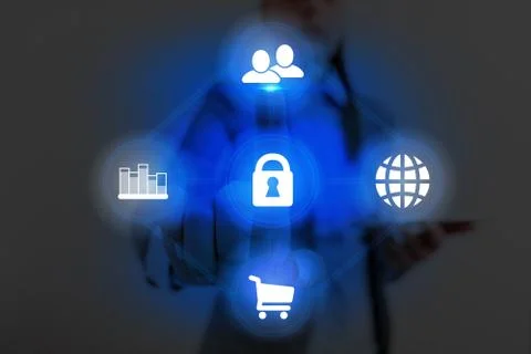 Information Computerization With Infographic Elements And Flat Icons. Latest 库存照片