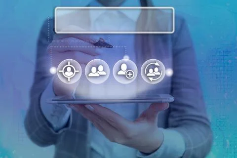 Information Computerization With Infographic Elements And Flat Icons. Latest 写真素材