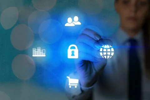 Information Computerization With Infographic Elements And Flat Icons. Latest 库存照片