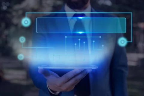 Information Computerization With Infographic Elements And Flat Icons. Latest 库存照片