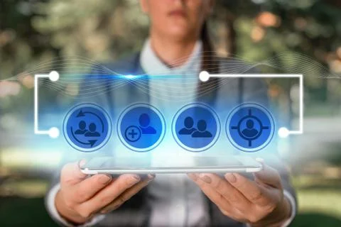 Information Computerization With Infographic Elements And Flat Icons. Latest Foto stock