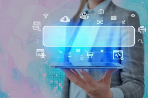 Information Computerization With Infographic Elements And Flat Icons. Latest 库存照片