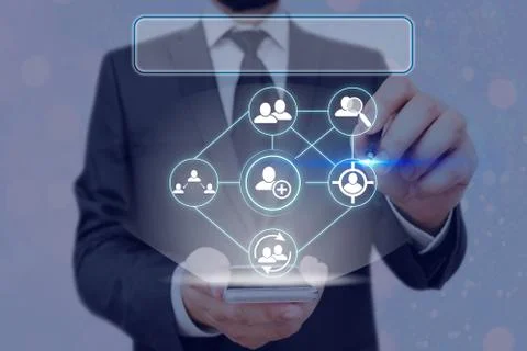 Information Computerization With Infographic Elements And Flat Icons. Latest 写真素材