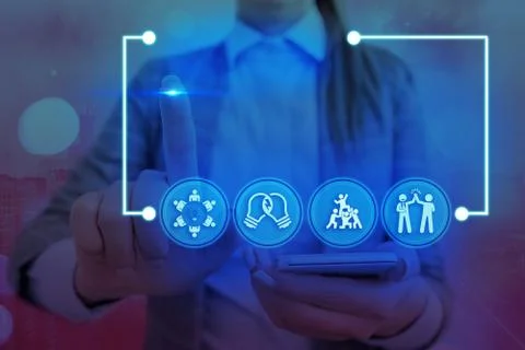 Information Computerization With Infographic Elements And Flat Icons. Latest 库存照片