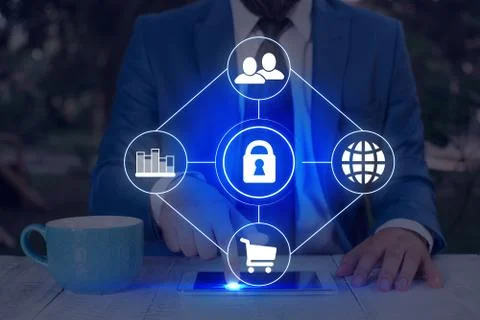 Information Computerization With Infographic Elements And Flat Icons. Latest 库存照片