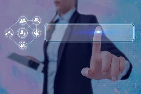 Information Computerization With Infographic Elements And Flat Icons. Latest 写真素材