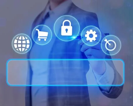 Information Computerization With Infographic Elements And Flat Icons. Latest 库存照片