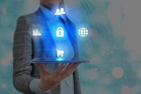 Information Computerization With Infographic Elements And Flat Icons. Latest 库存照片