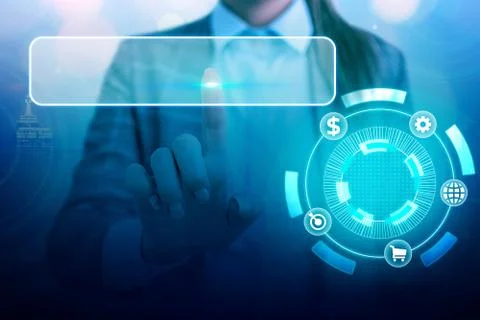 Information Computerization With Infographic Elements And Flat Icons. Latest 库存照片