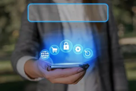Information Computerization With Infographic Elements And Flat Icons. Latest 库存照片