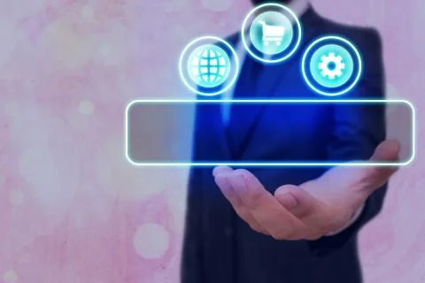 Information Computerization With Infographic Elements And Flat Icons. Latest 库存照片