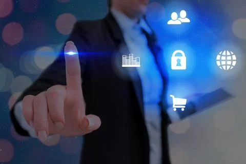 Information Computerization With Infographic Elements And Flat Icons. Latest 库存照片