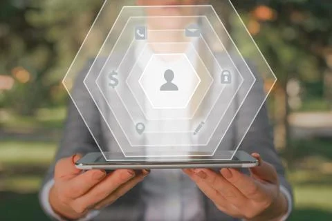 Information Computerization With Infographic Elements And Flat Icons. Latest 库存照片