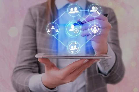 Information Computerization With Infographic Elements And Flat Icons. Latest Stock Photos